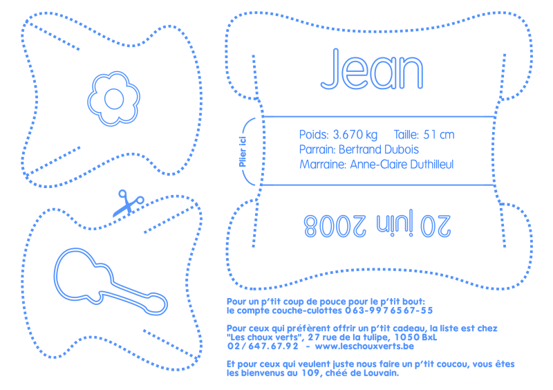 Jean - Layout carte