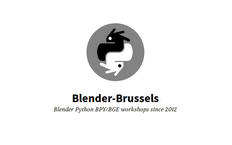 Blender-Brussels workshops